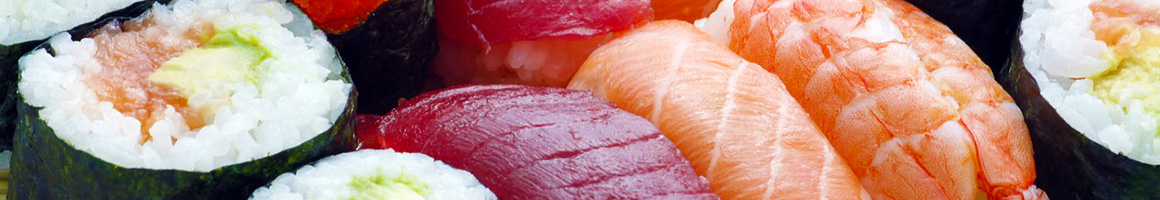 Eating Sushi at JST Seafood Market restaurant in Portland, OR.